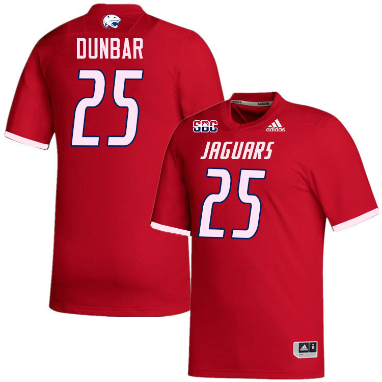 #25 Trae'von Dunbar South Alabama Jaguars Jerseys,College Football Uniforms,Apparels Stitched-Red #25 Trae'von Dunbar South Alabama Jaguars Jerseys,College Football Uniforms,Apparels Stitched-Red
